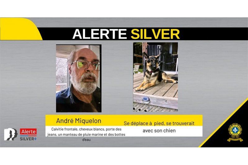MISE À JOUR RETROUVÉ   Estrie : alerte Silver en cours